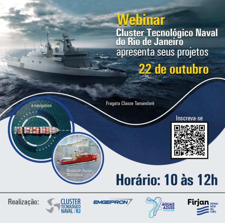 Leia mais sobre o artigo Webinar: Cluster Tecnológico Naval do Rio de Janeiro apresenta seus projetos