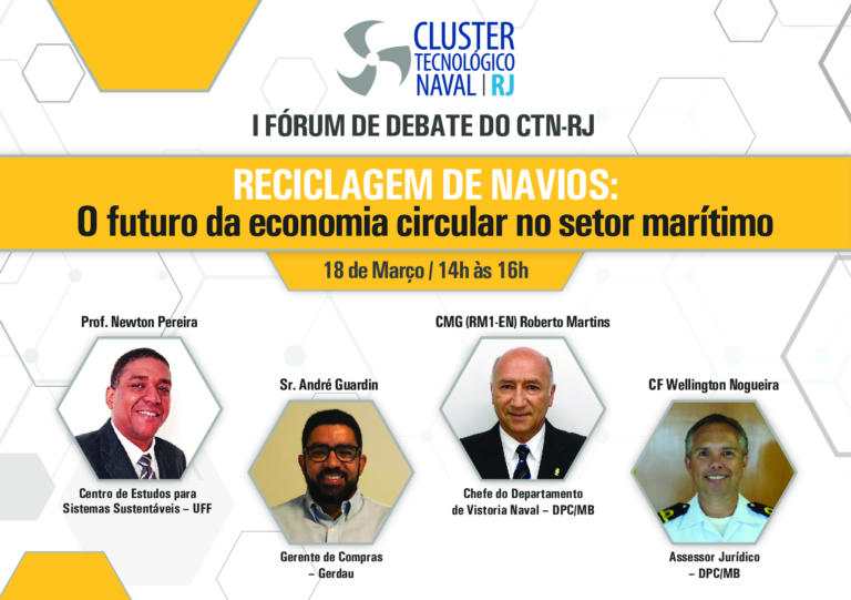 Read more about the article I Fórum de Debate do CTN-RJ “Reciclagem de navios: O futuro da economia circular no setor marítimo”