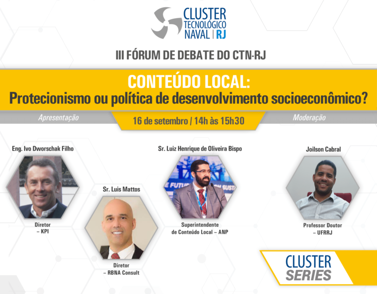 Leia mais sobre o artigo III Fórum de Debate – “Conteúdo Local: Protecionismo ou Política de Desenvolvimento Socioeconômico?”
