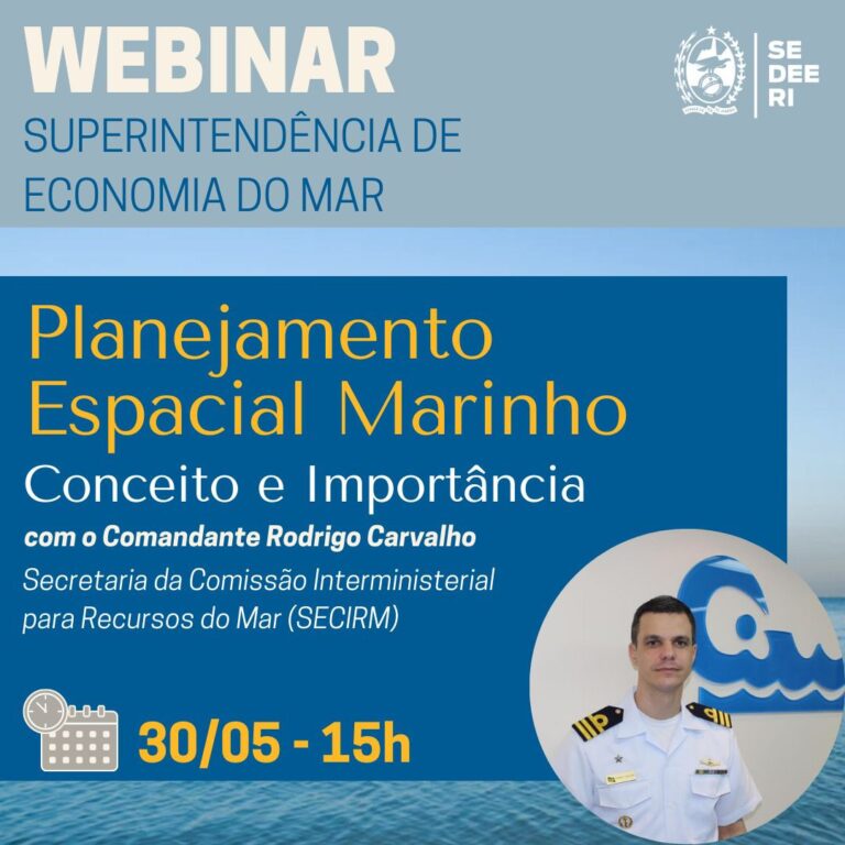 Leia mais sobre o artigo Webinar – “Planejamento Espacial Marinho”