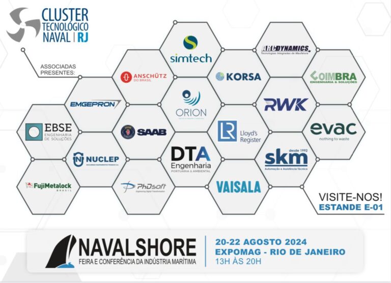 Leia mais sobre o artigo O Cluster Tecnológico Naval do Rio de Janeiro participará da Navalshore 2024.
