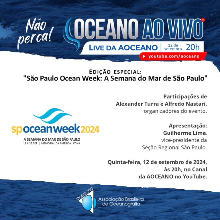 Leia mais sobre o artigo Live da São Paulo Ocean Week: A semana do mar de São Paulo.